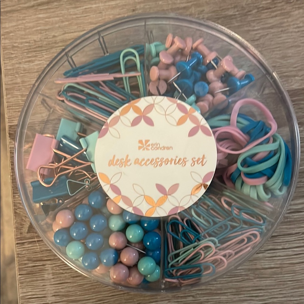 Erin Condren Desk Accessories Set - Pink, Blue, Green